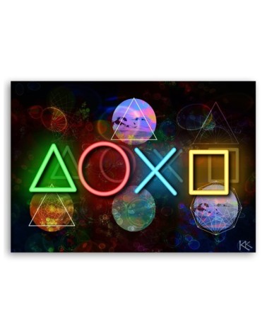 Dekoratives Leinwandbild - Spielkonsole | Feeby