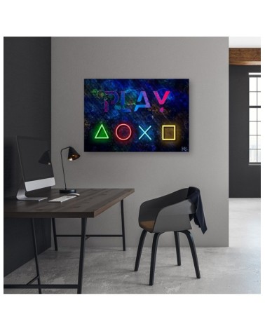 Modernes Wandbild - Für Gamers Spielkonsole Inschrift | Feeby