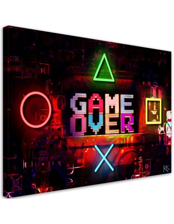 Nowoczesny obraz dla gracza - Napis Game Over dla gracza | FEEBY