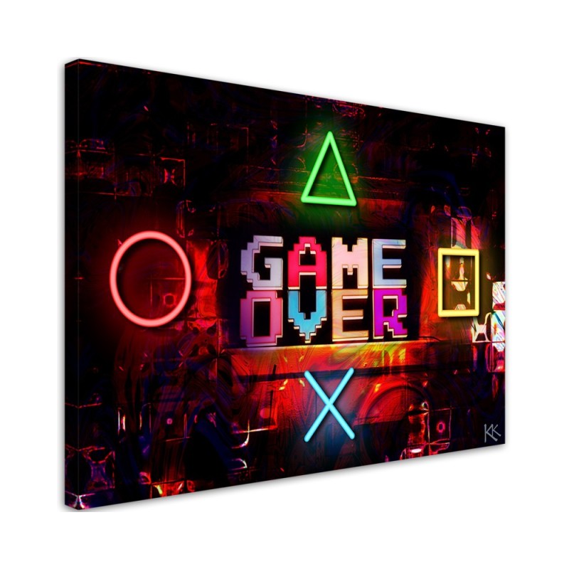 Nowoczesny obraz dla gracza - Napis Game Over dla gracza | FEEBY