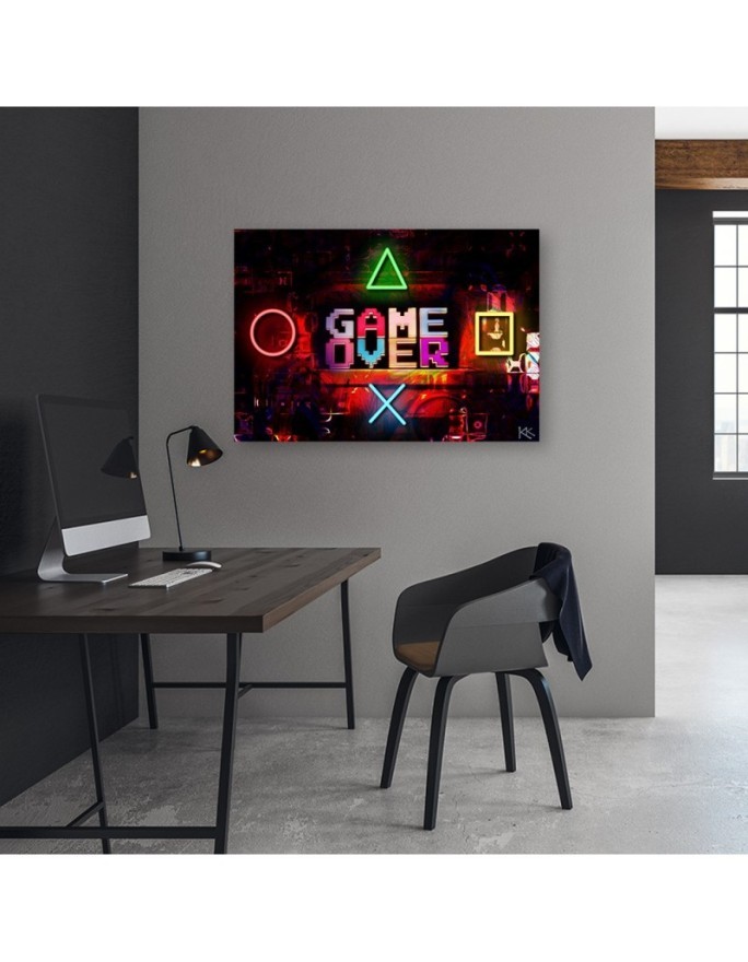 Nowoczesny obraz dla gracza - Napis Game Over dla gracza | FEEBY