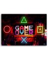 Modern Canvas painting for a gamer - Game Over lettering for a gamer | FEEBY