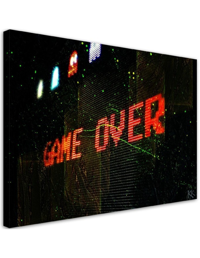 Leinwandbild - Game Over Spielkonsole | Feeby