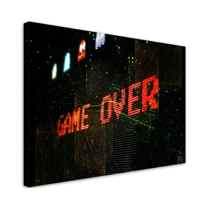 Leinwandbild - Game Over Spielkonsole | Feeby