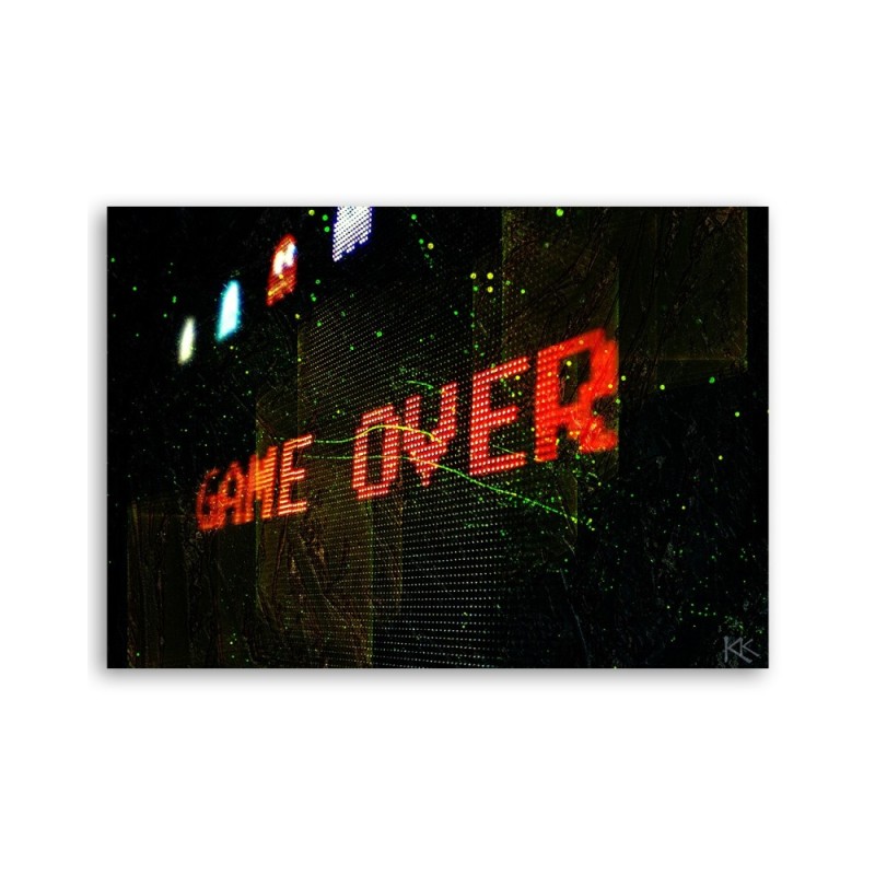 Leinwandbild - Game Over Spielkonsole | Feeby