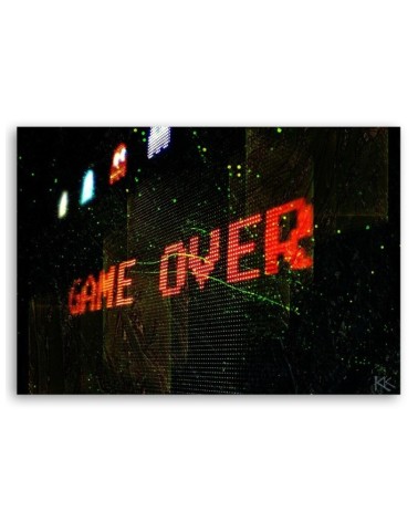 Leinwandbild - Game Over Spielkonsole | Feeby