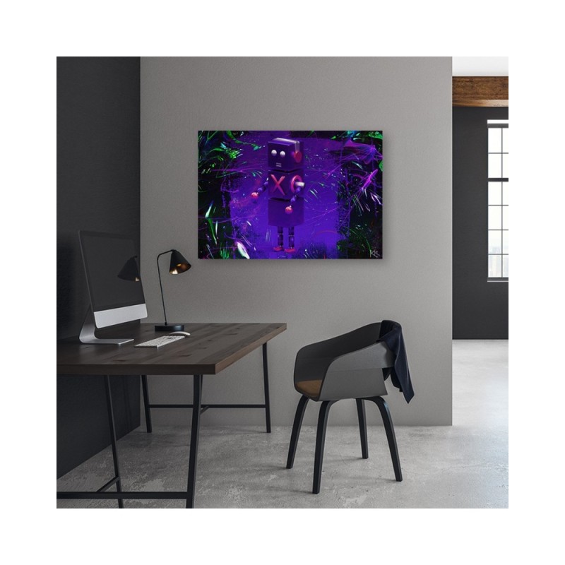 Modernes Wandbild - Roboter für den Spieler | Feeby