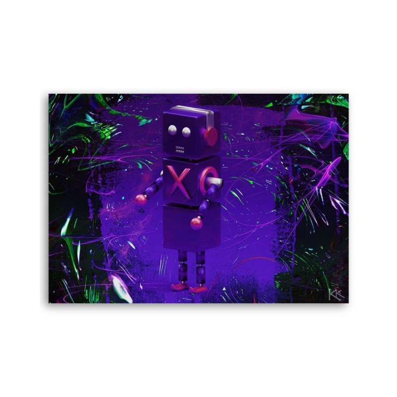 Modernes Wandbild - Roboter für den Spieler | Feeby