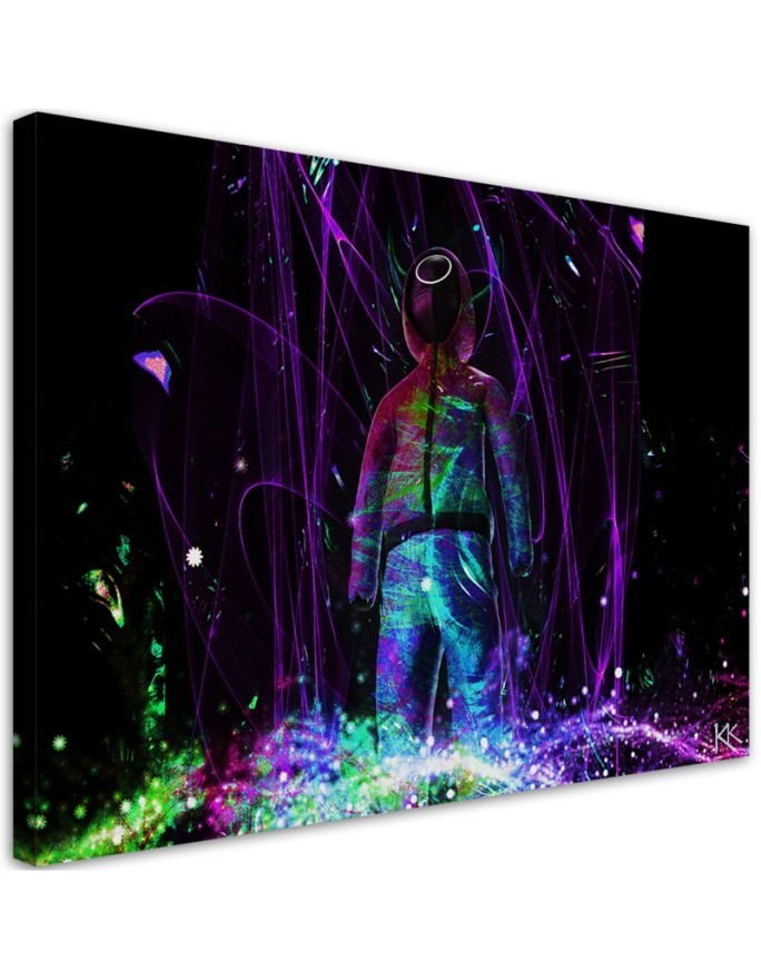 Leinwandbild - Neonspieler | Feeby