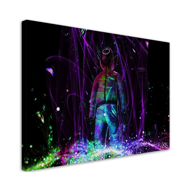 Leinwandbild - Neonspieler | Feeby