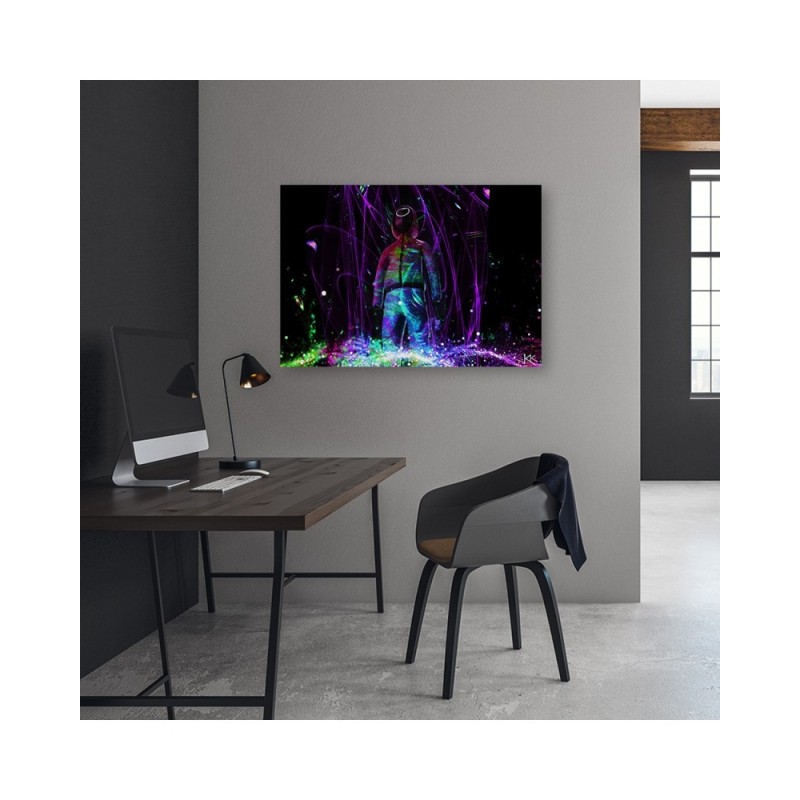 Leinwandbild - Neonspieler | Feeby