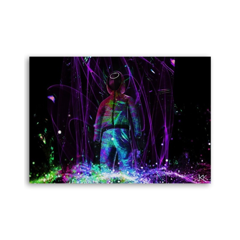 Leinwandbild - Neonspieler | Feeby