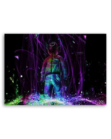 Leinwandbild - Neonspieler | Feeby