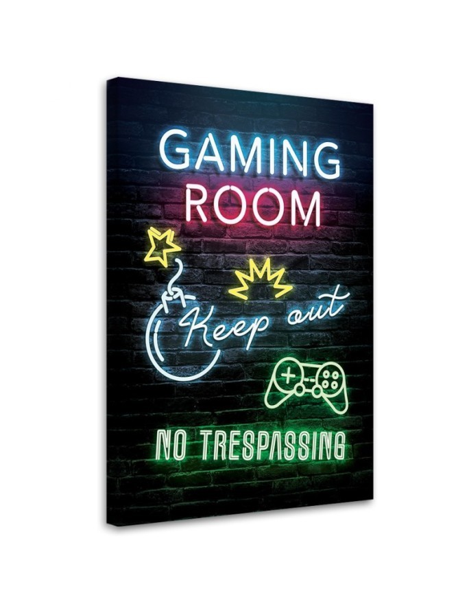 Obrazy dla młodzieży - Napis Pokój gracza gaming | FEEBY