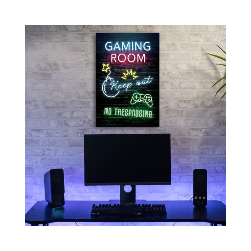 Modernes Wandbild - Inschrift für Spieler -Spieler -Raum | Feeby