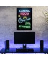 Obrazy dla młodzieży - Napis Pokój gracza gaming | FEEBY