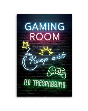 Modernes Wandbild - Inschrift für Spieler -Spieler -Raum | Feeby