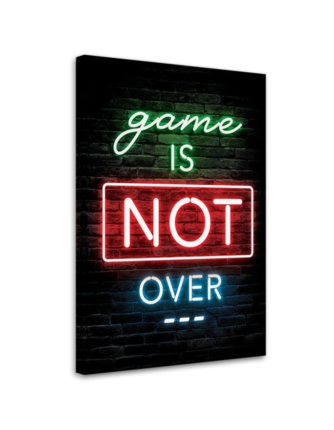 Leinwandbild - Inschrift für Spieler Neonspiele | Feeby