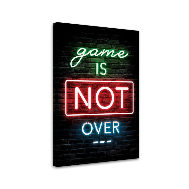 Leinwandbild - Inschrift für Spieler Neonspiele | Feeby