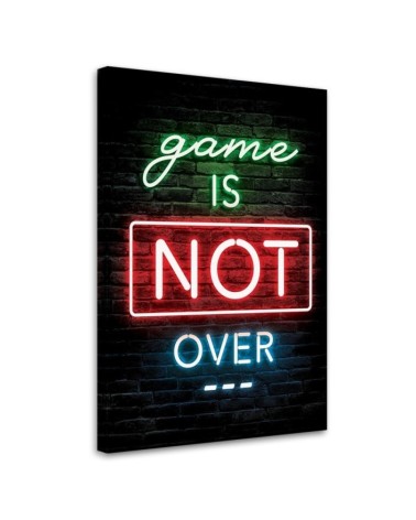 Leinwandbild - Inschrift für Spieler Neonspiele | Feeby