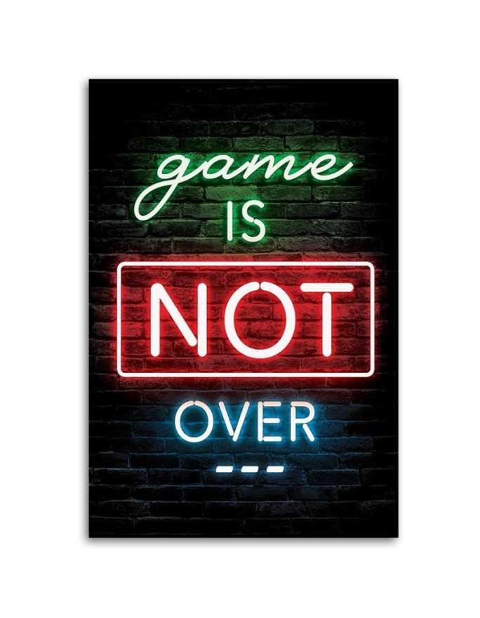 Obraz na ścianę - Napis dla graczy neon gaming | FEEBY