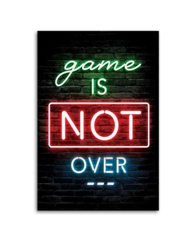 Leinwandbild - Inschrift für Spieler Neonspiele | Feeby