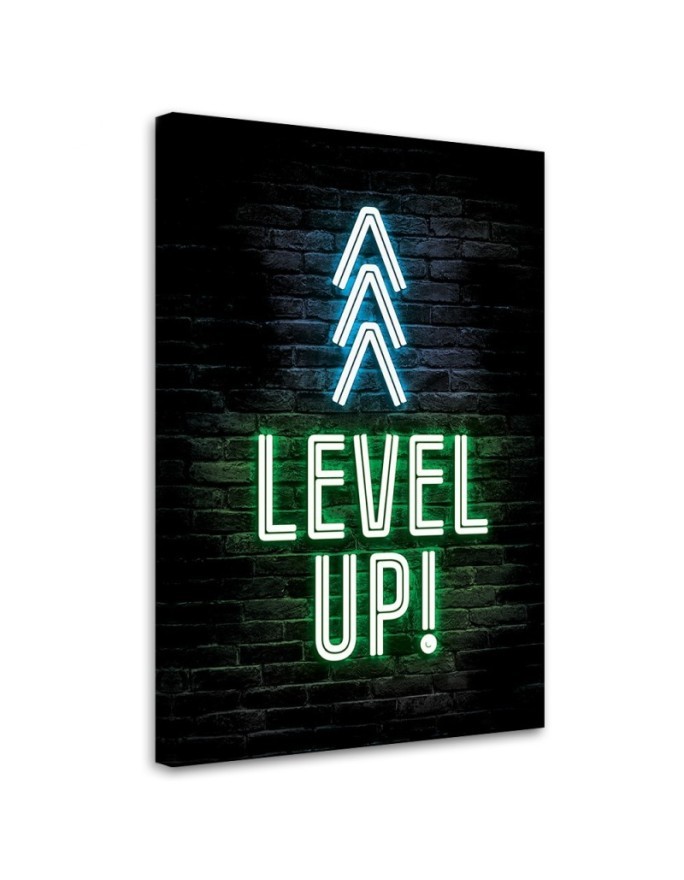 Obraz dla gracza - Napis Level up gaming | FEEBY