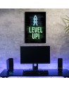 Obraz dla gracza - Napis Level up gaming | FEEBY