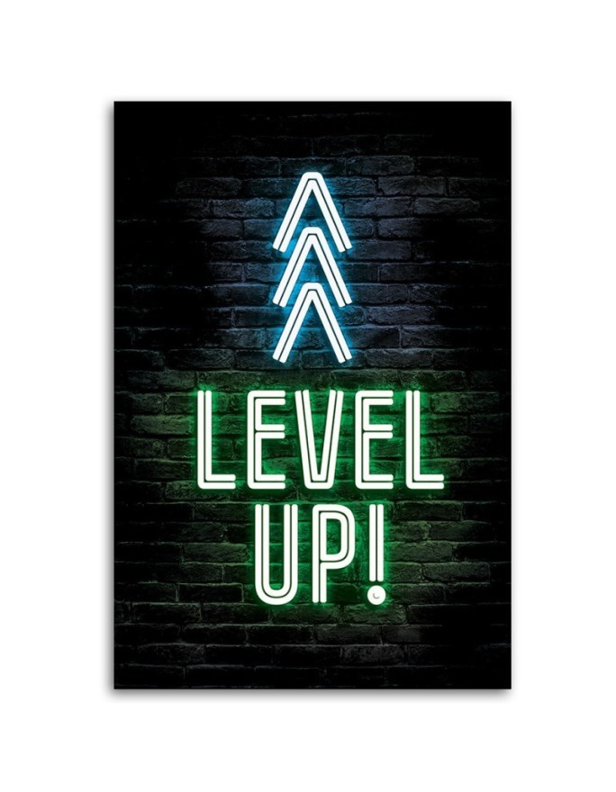 Obraz dla gracza - Napis Level up gaming | FEEBY