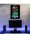 Obraz dla nastolatka - Napis Gamer for life | FEEBY