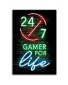 Obraz dla nastolatka - Napis Gamer for life | FEEBY
