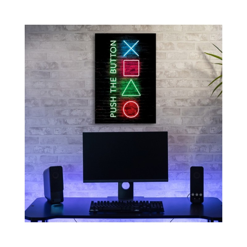 Bild auf Leinwand - Spielkonsole Controller für Spieler | Feeby