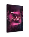 Obraz na ścianę - Różowy napis PLAY dla gracza | FEEBY