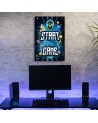 Obraz do pokoju nastolatka - Napis start game dla graczy | FEEBY