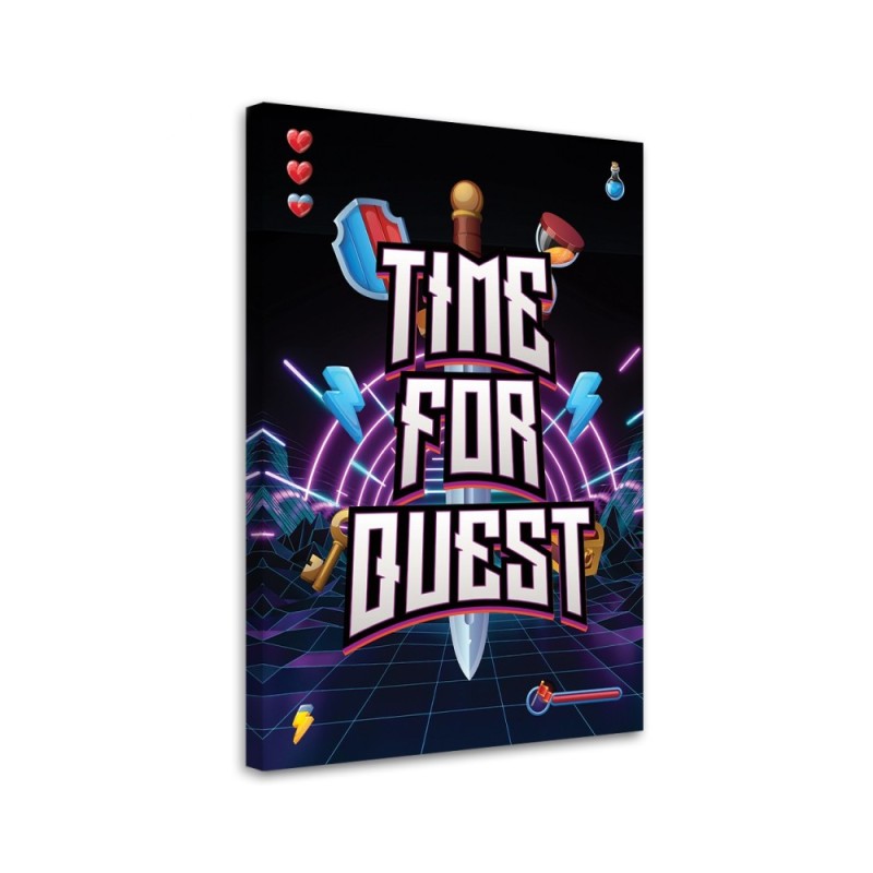 Leinwandbild - Time for Quest für Gamer | Feeby