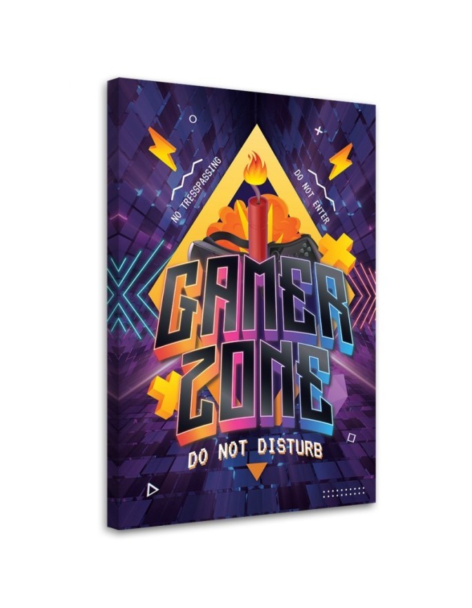 Bild auf Leinwand - Inschrift der Spielerzone | Feeby