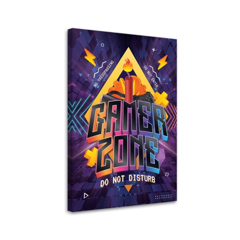 Bild auf Leinwand - Inschrift der Spielerzone | Feeby