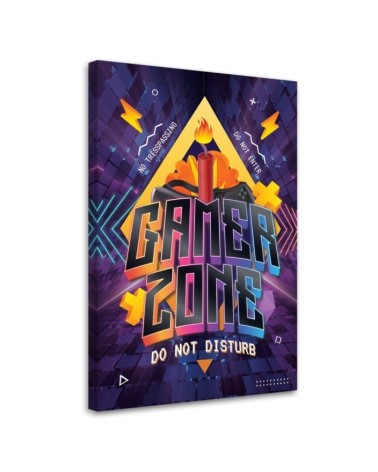 Canvas print - Gaming zone caption | FEEBY