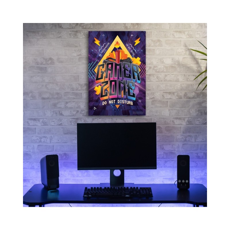 Bild auf Leinwand - Inschrift der Spielerzone | Feeby