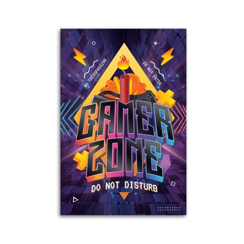 Bild auf Leinwand - Inschrift der Spielerzone | Feeby