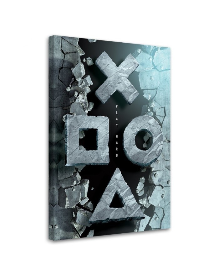 Wandbild für Wohnzimmer - Tasten für den Controller | Feeby