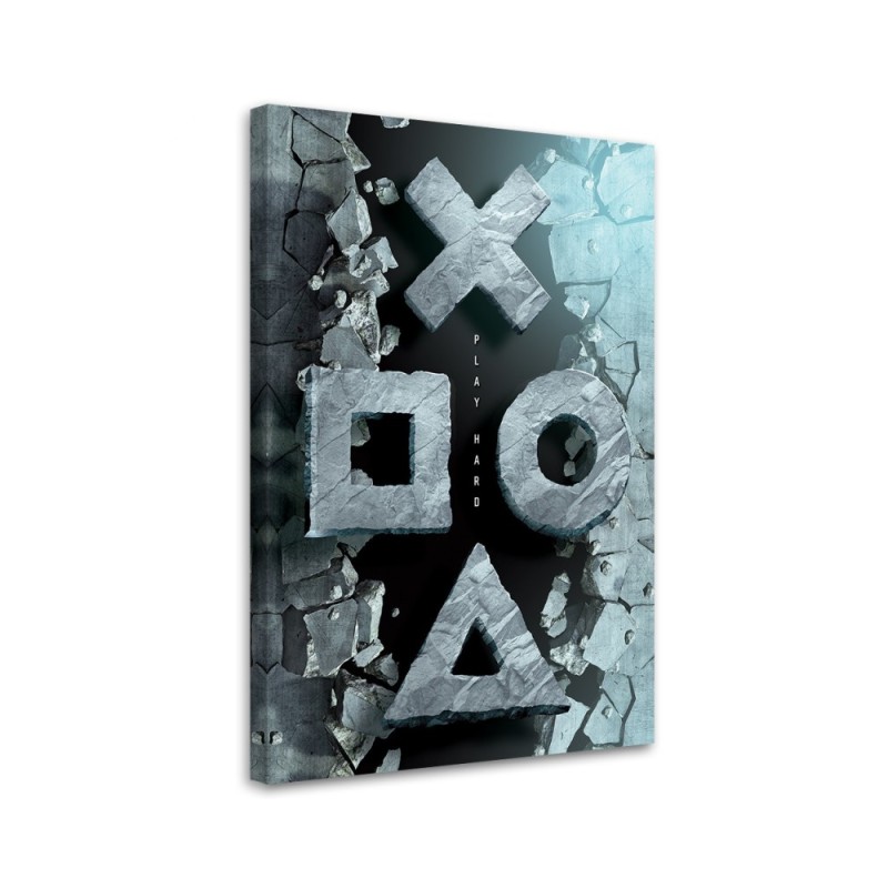 Wandbild für Wohnzimmer - Tasten für den Controller | Feeby