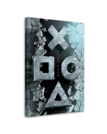 Wandbild für Wohnzimmer - Tasten für den Controller | Feeby