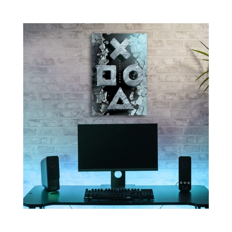 Wandbild für Wohnzimmer - Tasten für den Controller | Feeby