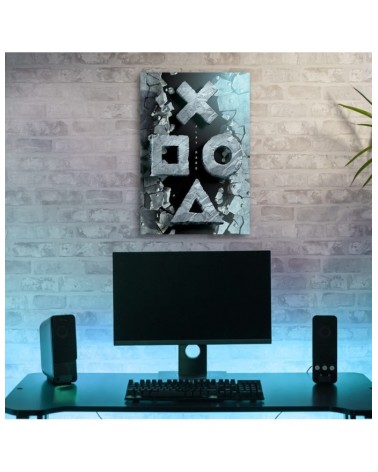 Wandbild für Wohnzimmer - Tasten für den Controller | Feeby