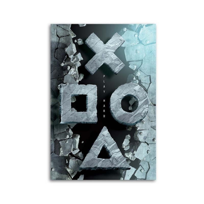 Wandbild für Wohnzimmer - Tasten für den Controller | Feeby