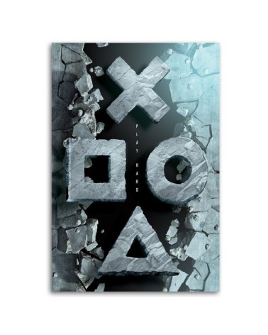 Wandbild für Wohnzimmer - Tasten für den Controller | Feeby