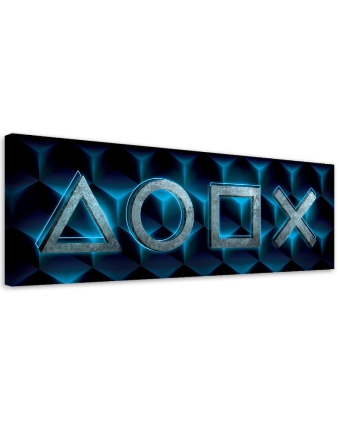 Wandbild für Wohnzimmer - Spielsymbole | Feeby