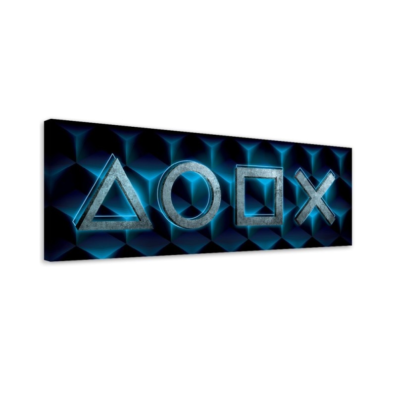 Wandbild für Wohnzimmer - Spielsymbole | Feeby