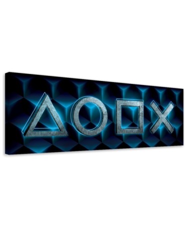 Wandbild für Wohnzimmer - Spielsymbole | Feeby